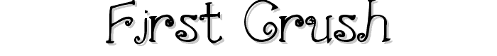 First Crush font